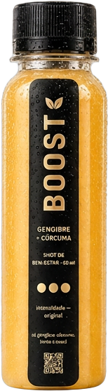 Garrafa Boost Original de 60ml com tampa preta